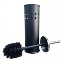Ver imagem 1 de Escova Sanitária Black com Tampa em Inox Preto 38 Cm - Mimo
