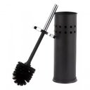 Ver imagem 2 de Escova Sanitária Black com Tampa em Inox Preto 38 Cm - Mimo