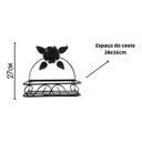 Ver imagem 2 de Porta Shampoo Rústico em Ferro Várias Cores:marrom