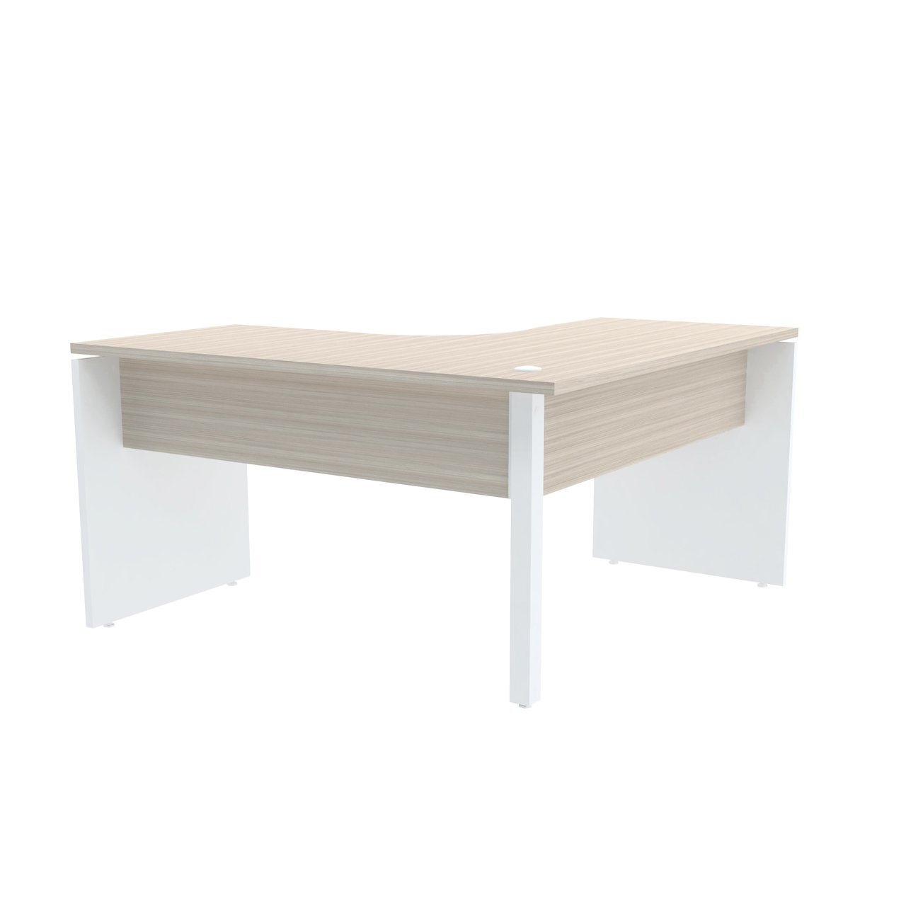 MESA EM L P/ ESCRITÓRIO 125X125 PANDIN P25 - NOGUEIRA/BRANCO ETP125125P25PP - 2