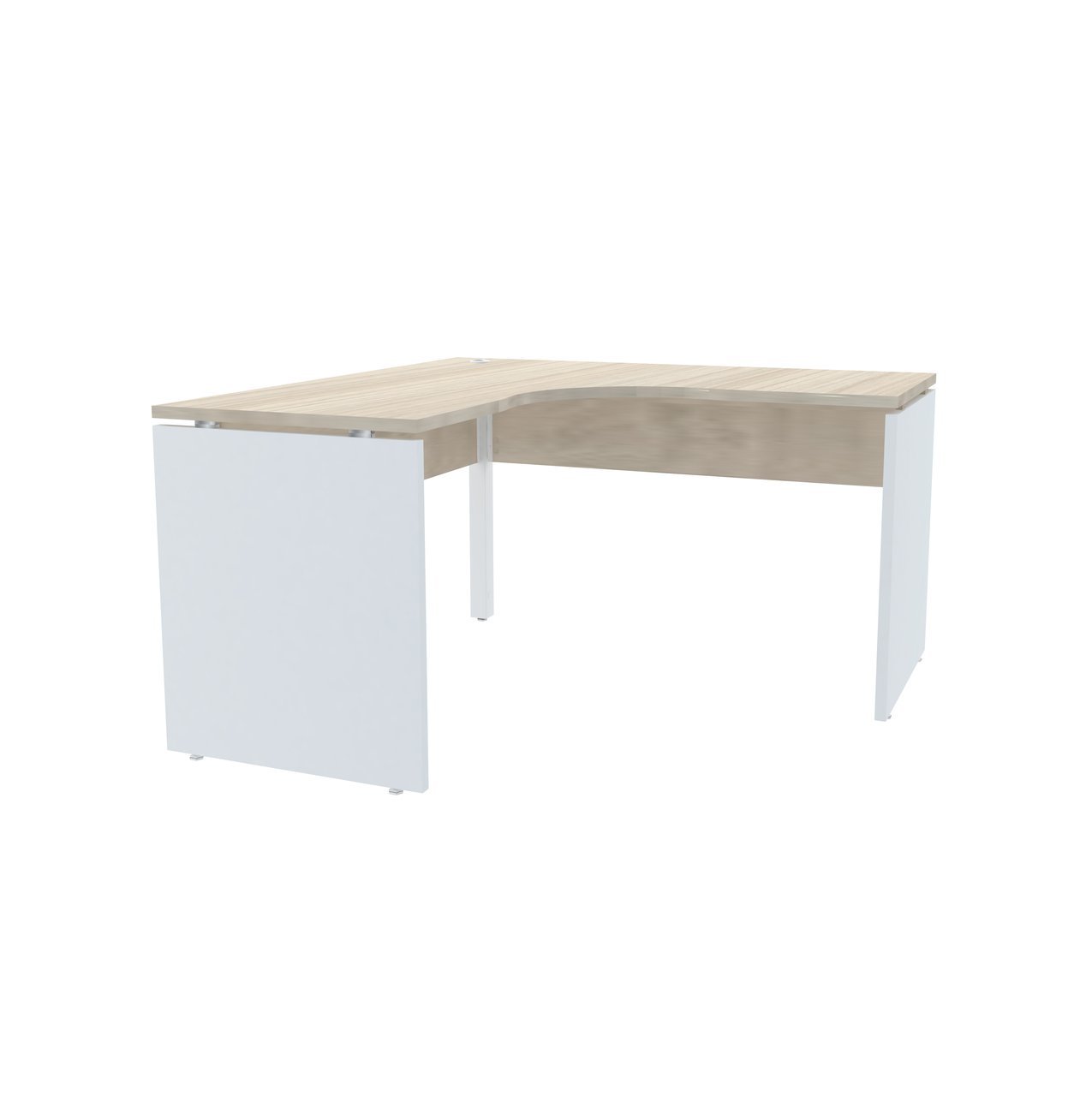 MESA EM L P/ ESCRITÓRIO 125X125 PANDIN P25 - NOGUEIRA/BRANCO ETP125125P25PP - 4