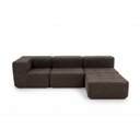 Ver imagem 7 de Sofá Modular Boucle 3 Lugares 344cm Marrom Fibra Sintética Kappesberg