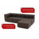 Ver imagem 4 de Sofá Modular Boucle 3 Lugares 344cm Marrom Fibra Sintética Kappesberg