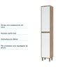 Paneleiro Simples 40 Cm 2 Portas de Abrir Mel Luciane Móveis - 5