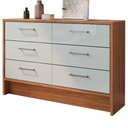 Ver imagem 2 de Cômoda 6 Gavetas Naturalle/Cristalo Cm3060 - Decibal
