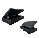 Ver imagem 3 de Cama Box Baú Solteiro Conforto Sintético Preto + Colchão Solteiro Conforto Espuma D33 20x88x188