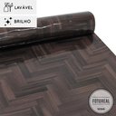 Ver imagem 1 de Papel de parede lavavel para banheiro - Chevron Wood
