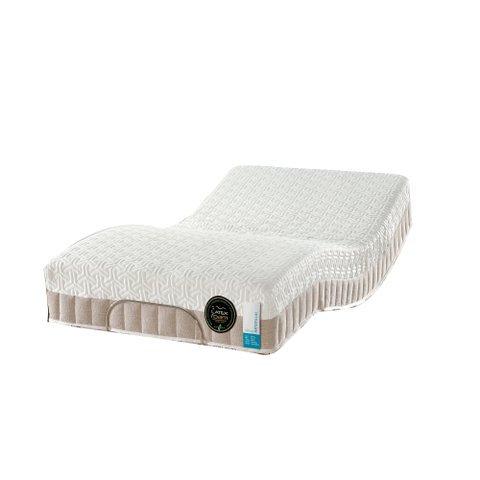 Colchão Casal Latex Foam de látex articulado bege 25cm - 138x188cm - SEM OPCIONAIS