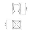 Ver imagem 3 de Banqueta Tramontina Niterói em Polipropileno Vermelho Tramontina