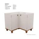 Ver imagem 2 de Balcão para Cozinha 2 Portas em MDF Joy Branco/Off White