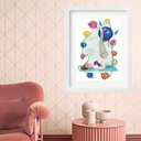 Ver imagem 2 de Quadro Decorativo Pilates - 60x48cm:madeira Branca