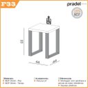 Ver imagem 3 de Mesa de Canto Industrial 44 Cm 100% Mdf Dalla Costa
