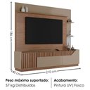 Ver imagem 3 de Estante Home TV 75 pol 210 cm Dallas Fendi Freijo Bechara