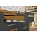 Ver imagem 5 de Gabinete de Cozinha Modulado Balcão com Tampo Princesa com 2 Portas e 3 Gavetas 120cm Freijó Off