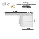 Ver imagem 3 de Escrivaninha Suspensa Mesa para Notebook Natural em Mdf