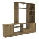 Ver imagem 2 de Estante para TV e Home Theater até 55 Polegadas 199,9CMX180CM 2 Portas e 1 Gaveta Irlanda
