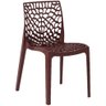 Kit 4 Cadeiras Gruvyer Design Cozinha Sala de Estar Jantar - Marrom - 2