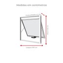 Ver imagem 2 de Janela Maxim-Ar sem Grade 100CMX60CM em Alumínio Branco com Vidro – Vitrolar