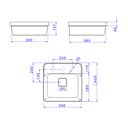 Ver imagem 5 de Cuba De Sobrepor Deca Slim 40X40 L.21040.M.94 Quadrada Com Mesa Ébano Fosco