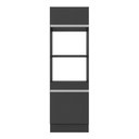 Ver imagem 2 de Paneleiro 2 Portas Para Forno Mp2116.898 Preto/branco