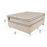 Cama Box Viúva (box + Colchão) 128x188x69 Ouro Prorelax Molas Ensacadas Pillow Top Viscoelástico - 5