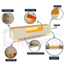 Ver imagem 2 de Rack para TV com LED Nobre 210 Pés em Vidro Off White Naturale - Gelius