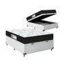 Cama Box Baú Casal + Colchão D33 One Face - 61x138x188cm - E-shop Casa - Couro - 2