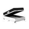 Cama Box Baú Casal + Colchão D33 One Face - 61x138x188cm - E-shop Casa - Couro - 4