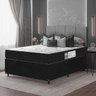 Cama Box Baú Casal + Colchão D33 One Face - 61x138x188cm - E-shop Casa - Suede - 1
