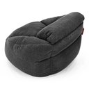 Ver imagem 2 de Poltrona Núcleo Elegante e Luxuosa Enchimento Pérolas 3mm Pufe Macio Cinza