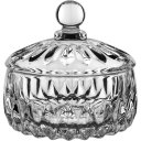 Ver imagem 1 de Potiche Vaso Decorativo Bomboniere Redondo Home&co com Tampa Eco Crystal 13x14x14cm Transparente