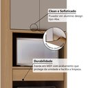 Ver imagem 5 de Paneleiro 2 Portas e 2 Gavetas com Nichos Torre Quente 70cm Vitra Luciane Móveis