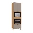 Ver imagem 2 de Paneleiro 2 Portas e 2 Gavetas com Nichos Torre Quente 70cm Vitra Luciane Móveis