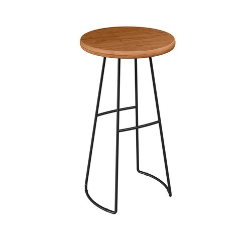 Mesa Bistrô Alta Redonda com Base Peroba Aurora Preto