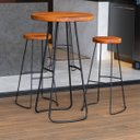 Ver imagem 2 de Mesa Bistrô Alta Redonda com Base Peroba Aurora Preto