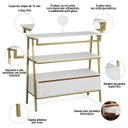 Ver imagem 5 de Aparador Industrial Hall de Entrada 1 Gaveta Thor Rede Móveis