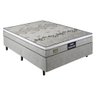 Cama Box Conjugado Casal com Colchão 138x60x188 Stone Gazin Cr35340 Natural Cinza - 2