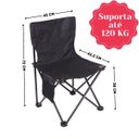 Ver imagem 5 de Cadeira Camping Dobrável com Bolso - Conforto e Praticidade
