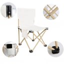 Ver imagem 2 de Cadeira Camping Dobrável com Bolso - Conforto e Praticidade