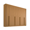 Ver imagem 1 de Guarda Roupa Casal Dyamond Ripado 8 Portas em Mdf Cinamomo