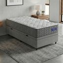 Ver imagem 3 de Cama Box Baú Colchão Solteiro Molas Ensacadas Atlanta 88x188x63cm