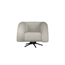 Poltrona Micheli 94cm Base Reclinável Veludo: Marfim - 1