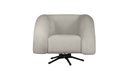 Ver imagem 1 de Poltrona Micheli 94cm Base Reclinável Veludo: Marfim