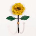 Ver imagem 1 de Cabideiro de Parede Cabide para Toalha 1 Gancho Flor Amarela
