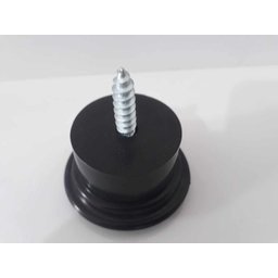 Kit com 12 Pés para Sofá e Moveis em Geral Preto Rosca Soberba Altura 3,5cm X 50mm Diametro - 2