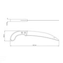 Ver imagem 2 de Serrote para Poda 12 com 5 Dentes por Polegada em Aço Carbono com Cabo de Madeira