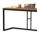 Ver mais imagens de Mesa Escrivaninha Vintage Multiuso com Pés em Aço Moveis House Canela