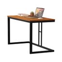 Ver imagem 4 de Mesa Escrivaninha Vintage Multiuso com Pés em Aço Moveis House Canela