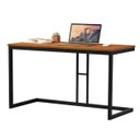 Ver imagem 5 de Mesa Escrivaninha Vintage Multiuso com Pés em Aço Moveis House Canela