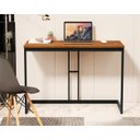 Ver imagem 3 de Mesa Escrivaninha Vintage Multiuso com Pés em Aço Moveis House Canela